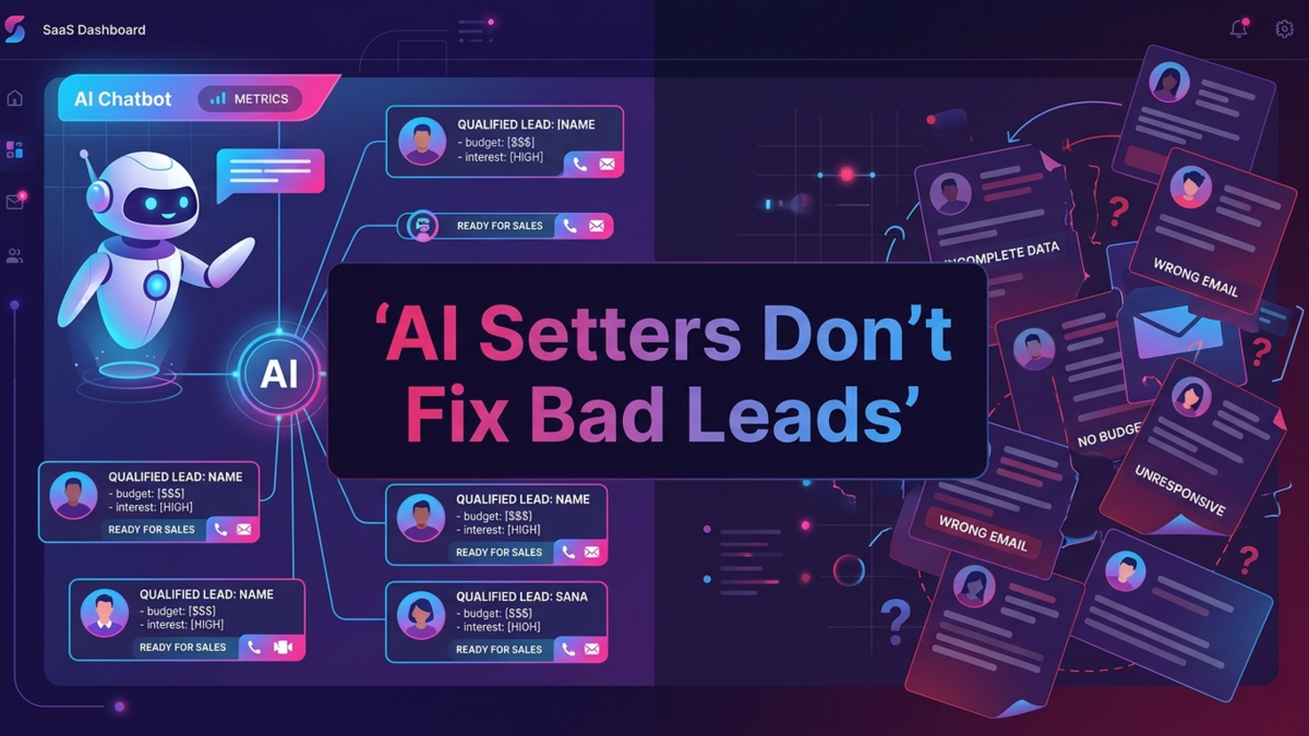 AI Setters Are Qualifying Your Leads — But Here’s Why You’re Still Closing The Wrong Ones