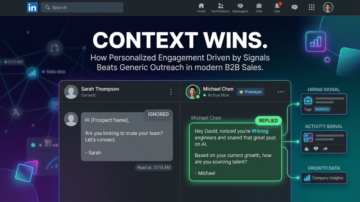 Why Your LinkedIn Messages Get Ignored (And How to Personalize Them Using Real Signals)