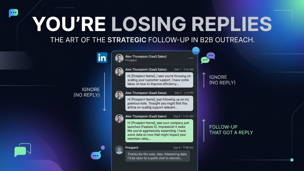 You’re Losing 70% of Replies by Not Following Up — Here’s How to Fix It on LinkedIn